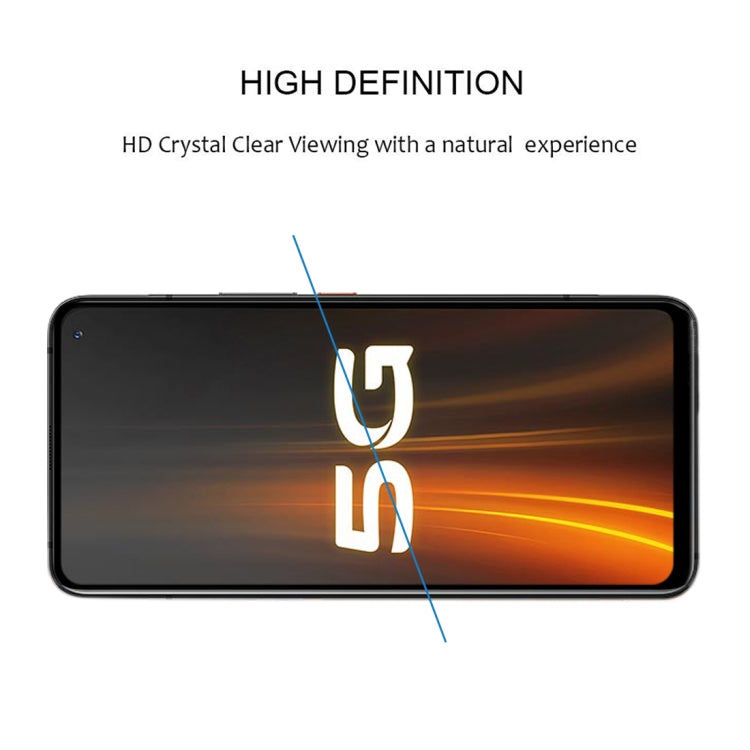 For Vivo IQOO 3 9H Surface Hardness 2.5D Full Glue Full Screen Tempered Glass Film