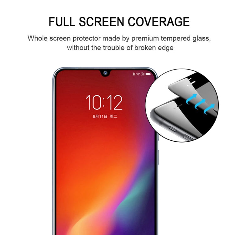For Vivo Z6 9H Surface Hardness 2.5D Full Glue Full Screen Tempered Glass Film