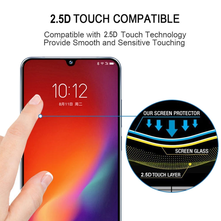 For Vivo Z6 9H Surface Hardness 2.5D Full Glue Full Screen Tempered Glass Film