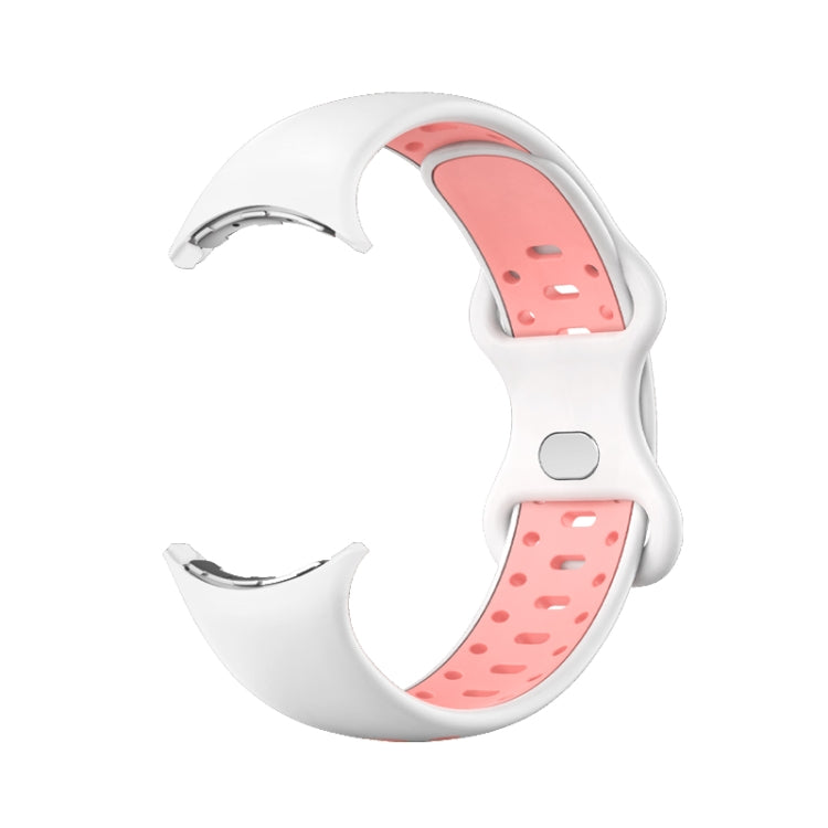 For Google Pixel Watch Two-Color Silicone Watch Band Man
