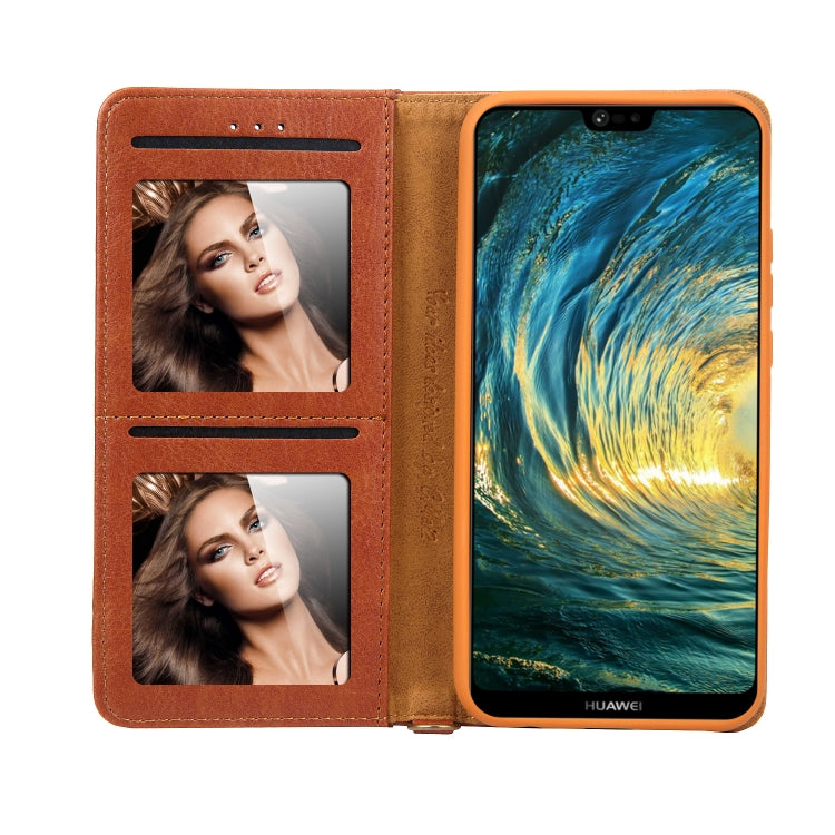 For Huawei P20 Lite CMai2 Kaka Series Litchi Texture Horizontal Flip Leather Case with Holder & Card Slots