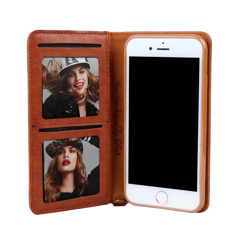 For iPhone SE 2022 / SE 2020 / 8 / 7 CMai2 Kaka Series Litchi Texture Horizontal Flip Leather Case with Holder & Card Slots