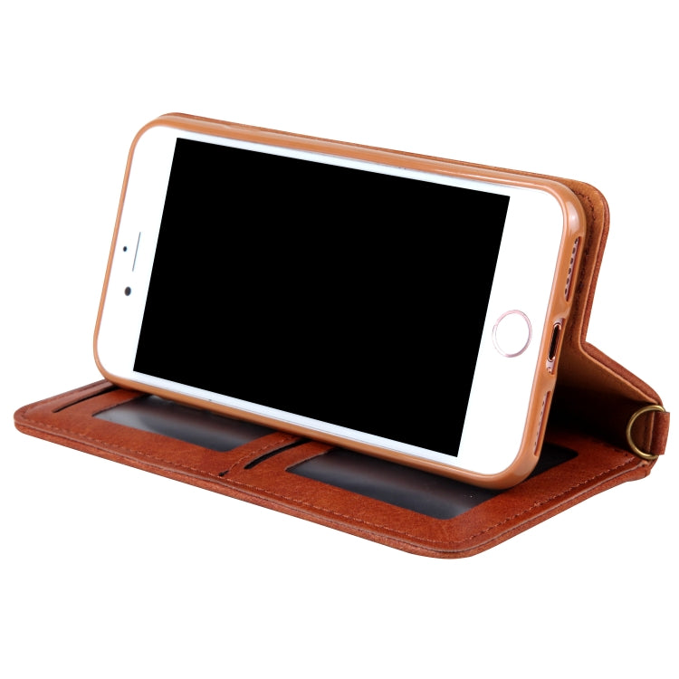 For iPhone SE 2022 / SE 2020 / 8 / 7 CMai2 Kaka Series Litchi Texture Horizontal Flip Leather Case with Holder & Card Slots