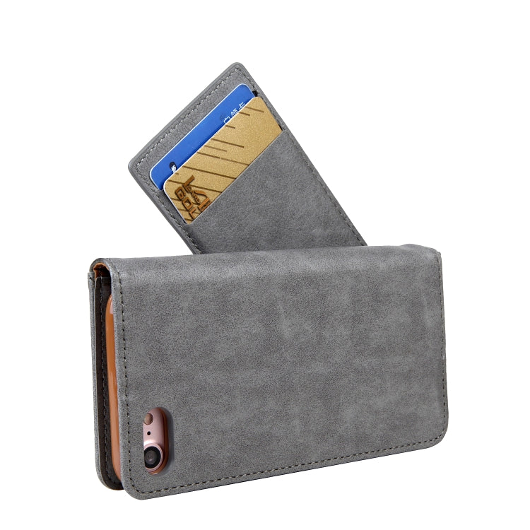 For iPhone SE 2022 / SE 2020 / 8 / 7 CMai2 Kaka Series Litchi Texture Horizontal Flip Leather Case with Holder & Card Slots