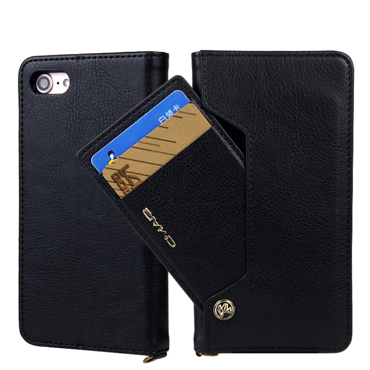 For iPhone SE 2022 / SE 2020 / 8 / 7 CMai2 Kaka Series Litchi Texture Horizontal Flip Leather Case with Holder & Card Slots