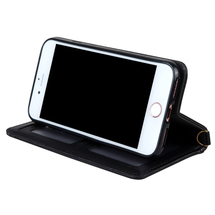 For iPhone SE 2022 / SE 2020 / 8 / 7 CMai2 Kaka Series Litchi Texture Horizontal Flip Leather Case with Holder & Card Slots