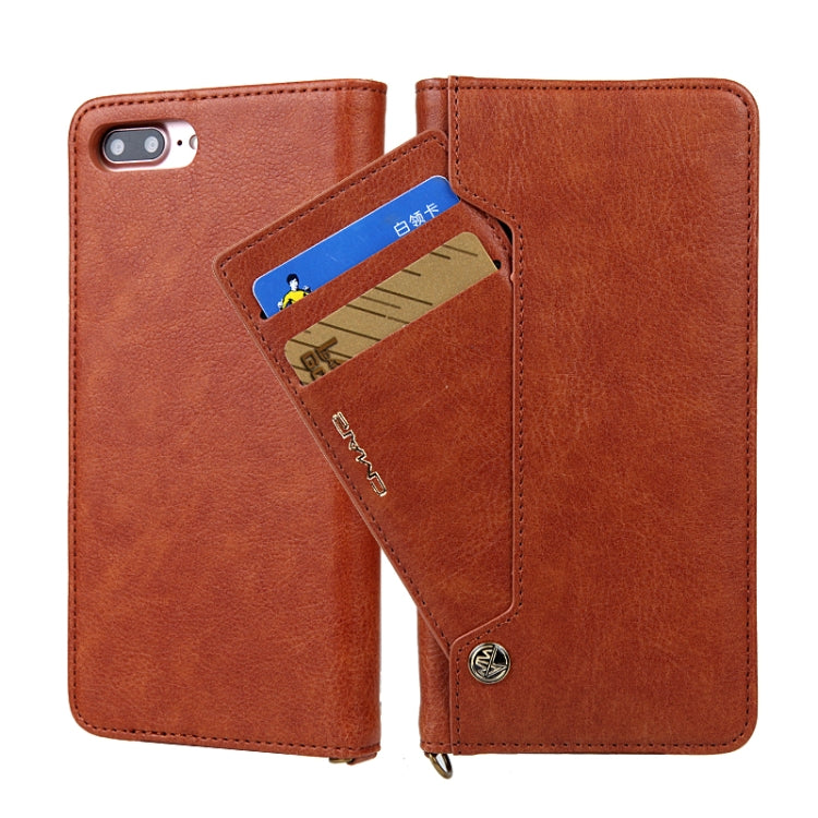For iPhone 8 Plus / 7 Plus CMai2 Kaka Series Litchi Texture Horizontal Flip Leather Case with Holder & Card Slots