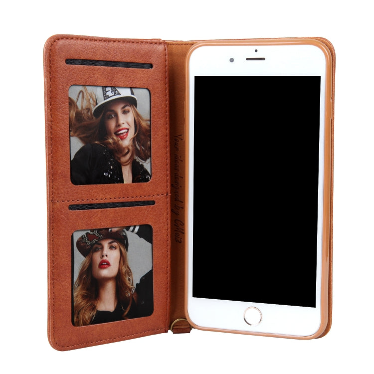 For iPhone 8 Plus / 7 Plus CMai2 Kaka Series Litchi Texture Horizontal Flip Leather Case with Holder & Card Slots