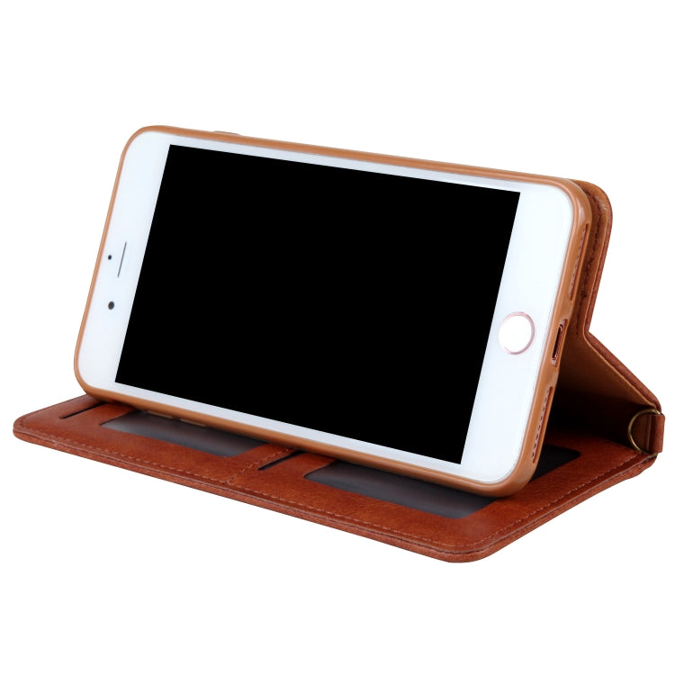 For iPhone 8 Plus / 7 Plus CMai2 Kaka Series Litchi Texture Horizontal Flip Leather Case with Holder & Card Slots