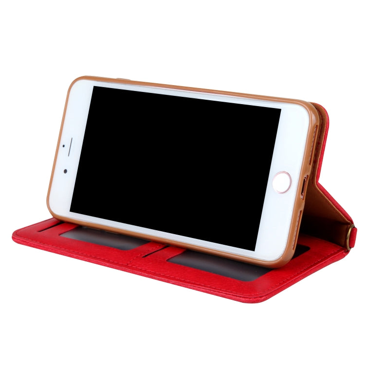 For iPhone 8 Plus / 7 Plus CMai2 Kaka Series Litchi Texture Horizontal Flip Leather Case with Holder & Card Slots