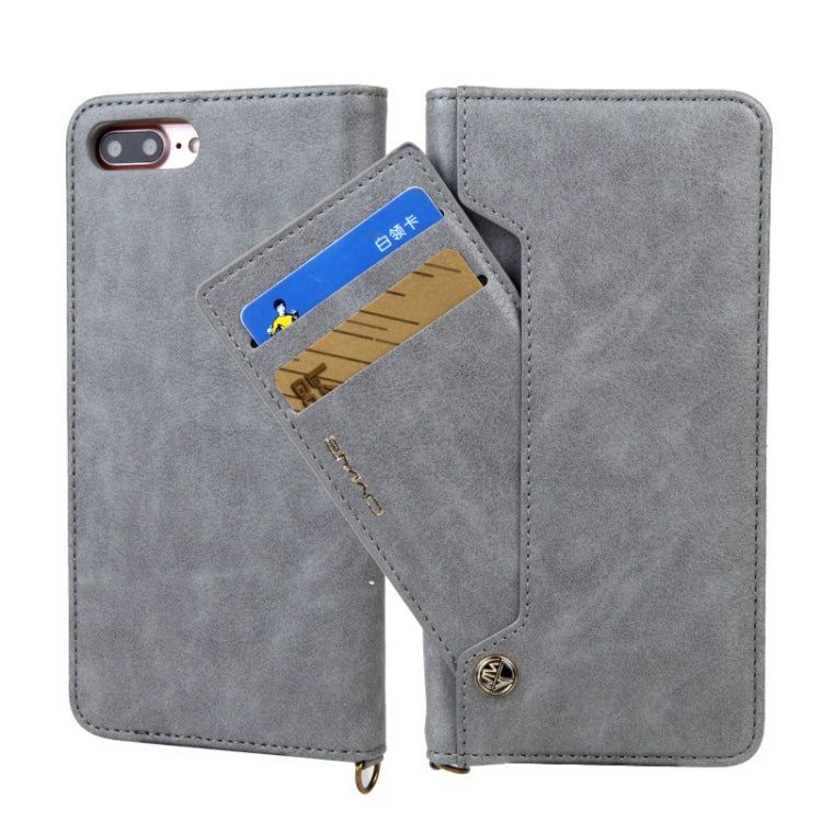 For iPhone 8 Plus / 7 Plus CMai2 Kaka Series Litchi Texture Horizontal Flip Leather Case with Holder & Card Slots