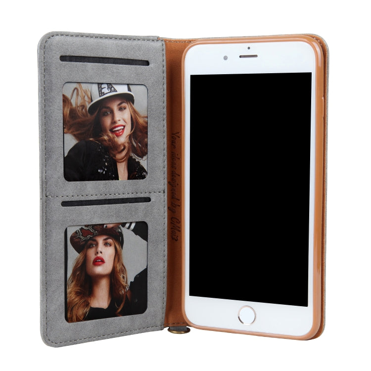 For iPhone 8 Plus / 7 Plus CMai2 Kaka Series Litchi Texture Horizontal Flip Leather Case with Holder & Card Slots