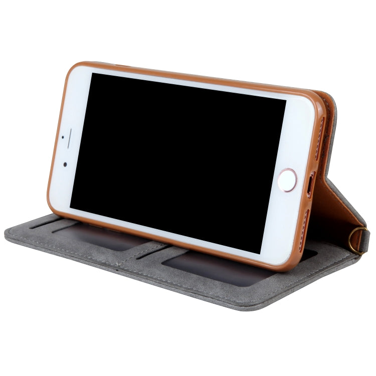 For iPhone 8 Plus / 7 Plus CMai2 Kaka Series Litchi Texture Horizontal Flip Leather Case with Holder & Card Slots