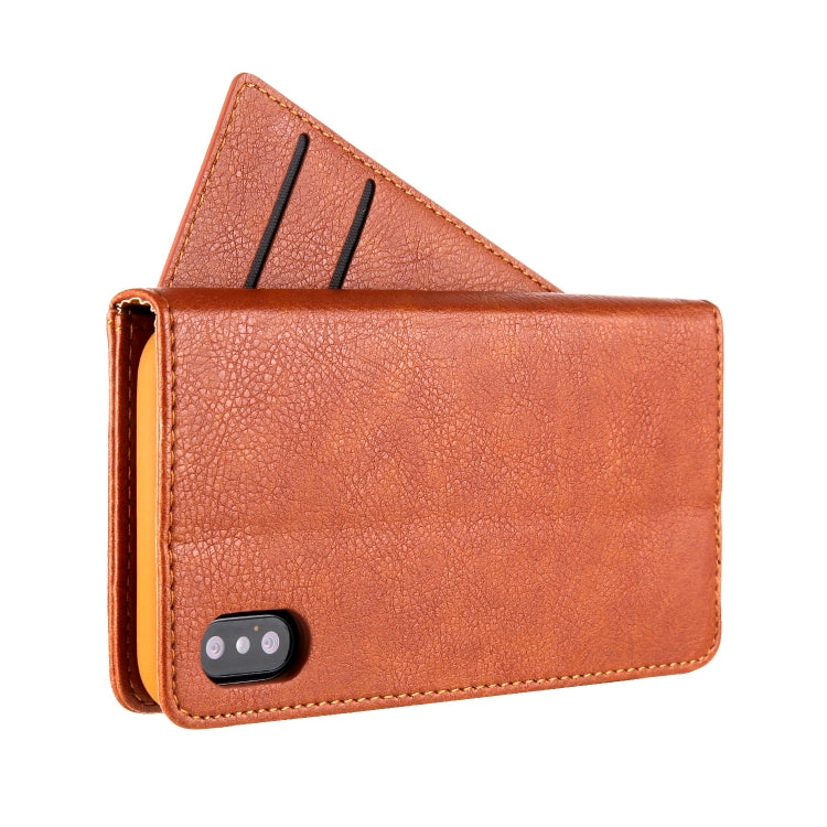 For iPhone XS Max CMai2 Kaka Series Litchi Texture Horizontal Flip Leather Case with Holder & Card Slots
