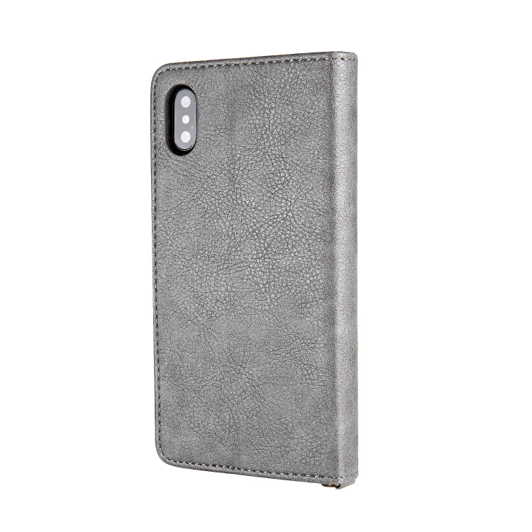 For iPhone XS Max CMai2 Kaka Series Litchi Texture Horizontal Flip Leather Case with Holder & Card Slots