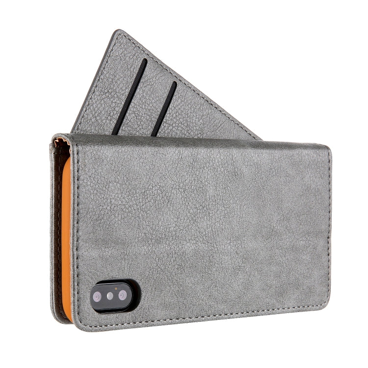 For iPhone XS Max CMai2 Kaka Series Litchi Texture Horizontal Flip Leather Case with Holder & Card Slots