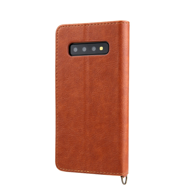 For Galaxy S10+ CMai2 Kaka Series Litchi Texture Horizontal Flip Leather Case with Holder & Card Slots