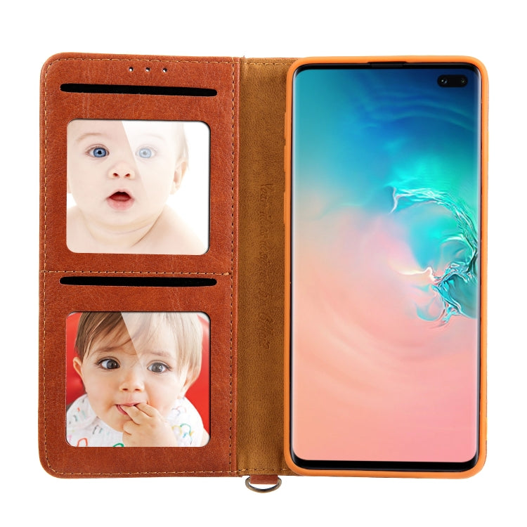 For Galaxy S10+ CMai2 Kaka Series Litchi Texture Horizontal Flip Leather Case with Holder & Card Slots