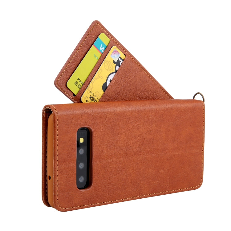 For Galaxy S10+ CMai2 Kaka Series Litchi Texture Horizontal Flip Leather Case with Holder & Card Slots