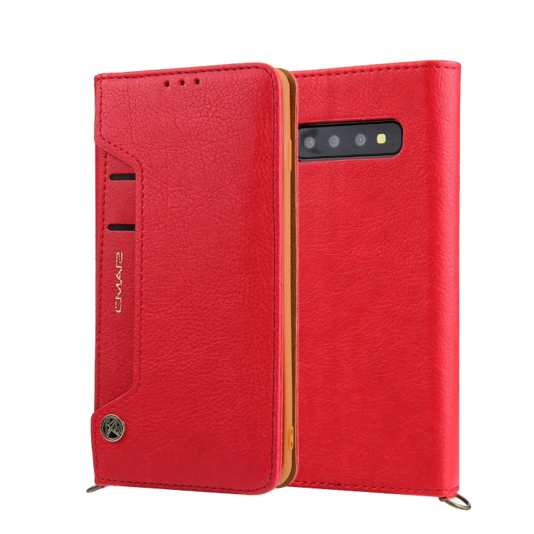 For Galaxy S10+ CMai2 Kaka Series Litchi Texture Horizontal Flip Leather Case with Holder & Card Slots