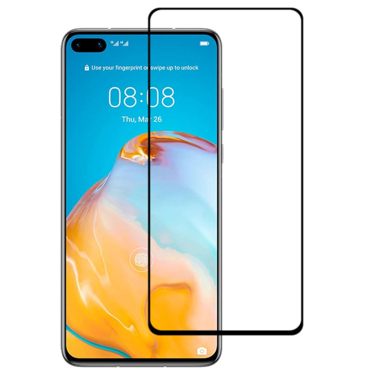 For Huawei P40 9H Surface Hardness 2.5D Full Screen Curved Tempered Glass Film