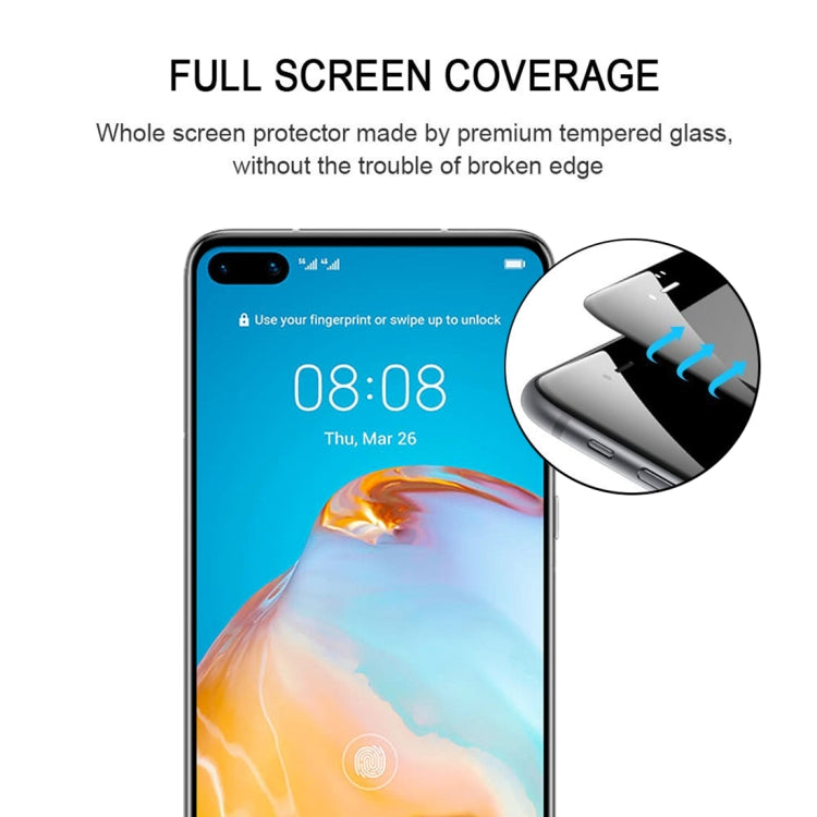 For Huawei P40 9H Surface Hardness 2.5D Full Screen Curved Tempered Glass Film