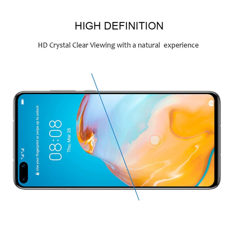 For Huawei P40 9H Surface Hardness 2.5D Full Screen Curved Tempered Glass Film
