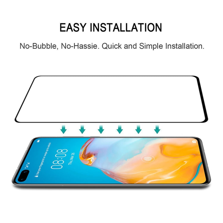 For Huawei P40 9H Surface Hardness 2.5D Full Screen Curved Tempered Glass Film