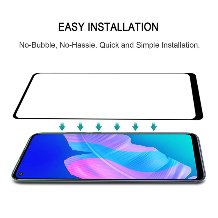 For Huawei Y7p 2020 9H Surface Hardness 2.5D Full Screen Curved Tempered Glass Film