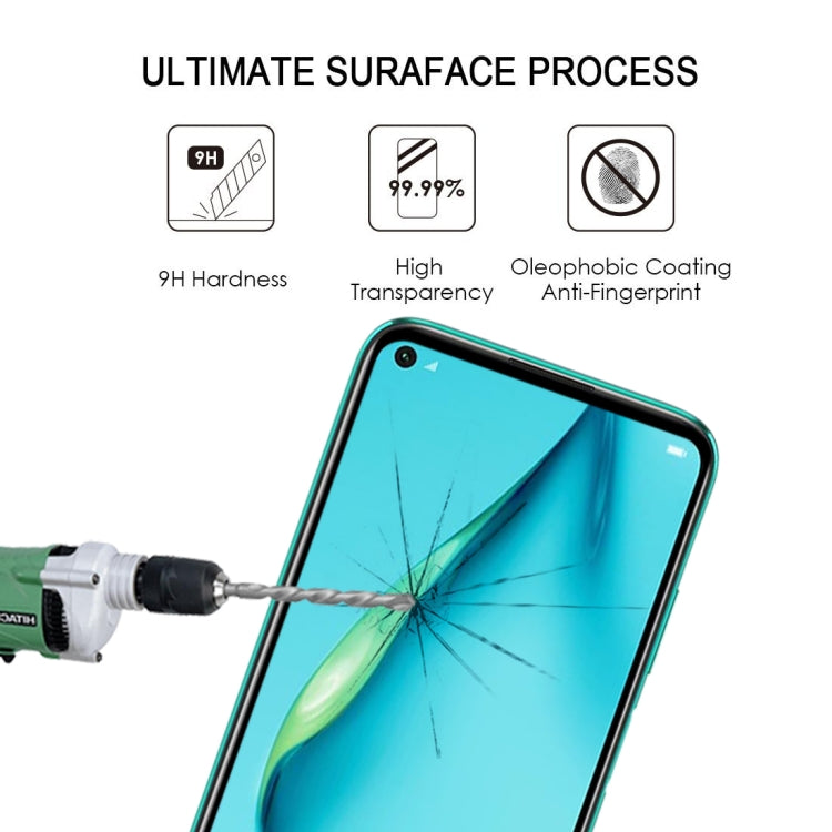 For Huawei Nova 7i 9H Surface Hardness 2.5D Full Screen Curved Tempered Glass Film