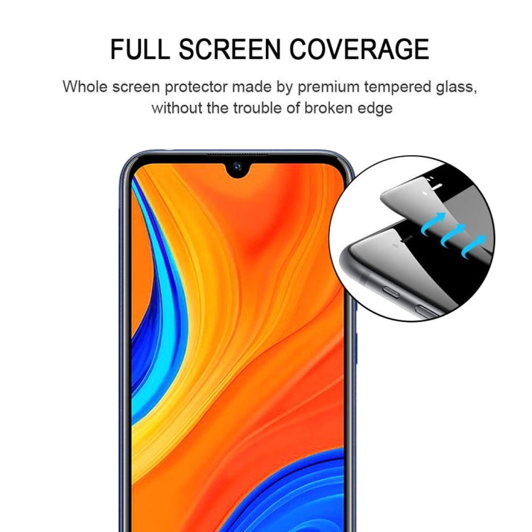 For Huawei Y6s 9H Surface Hardness 2.5D Full Screen Curved Tempered Glass Film