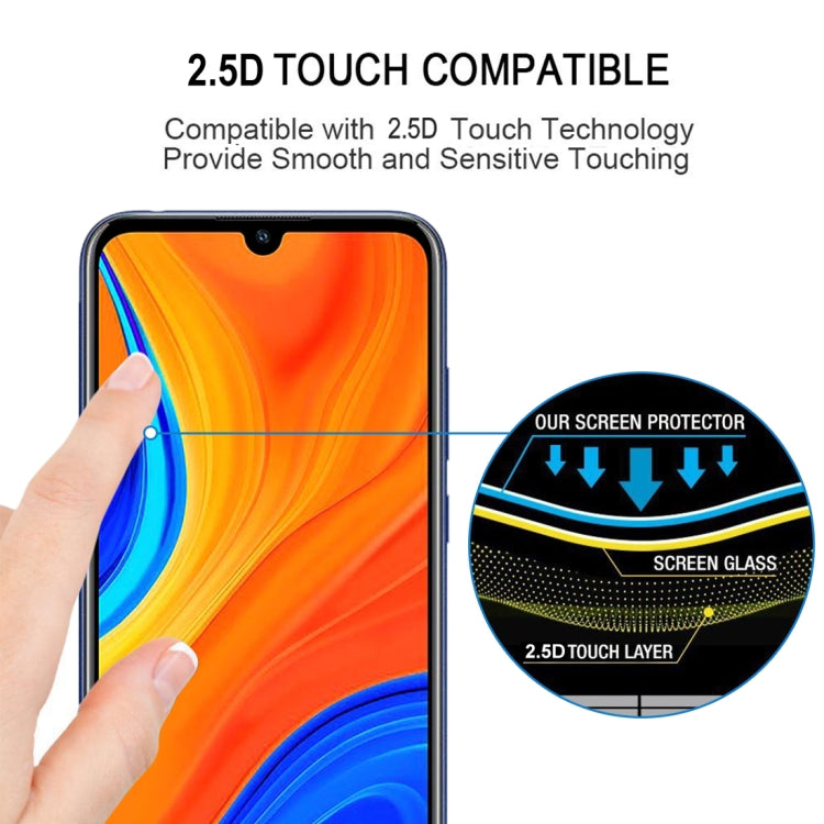 For Huawei Y6s 9H Surface Hardness 2.5D Full Screen Curved Tempered Glass Film