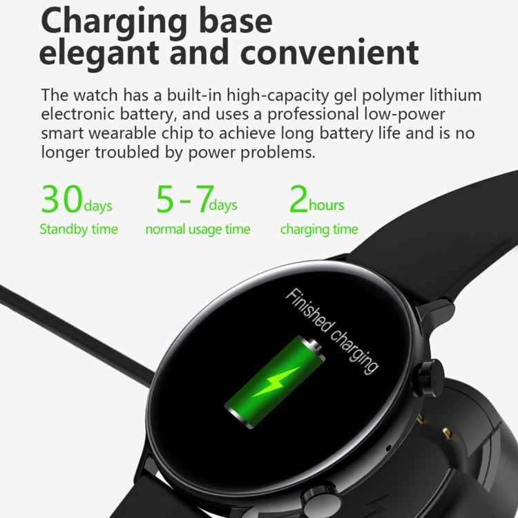 HAMTOD GW33S 1.28 inch TFT Screen Smart Watch, Support Bluetooth Calling / Heart Rate Detection / Blood Oxygen Detection(White)