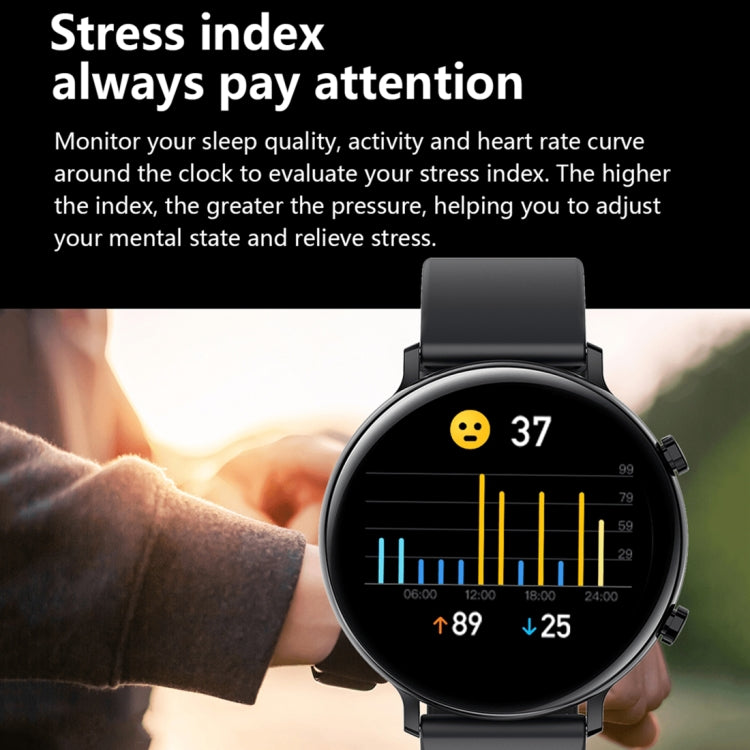 HAMTOD GW33S 1.28 inch TFT Screen Smart Watch, Support Bluetooth Calling / Heart Rate Detection / Blood Oxygen Detection(White)