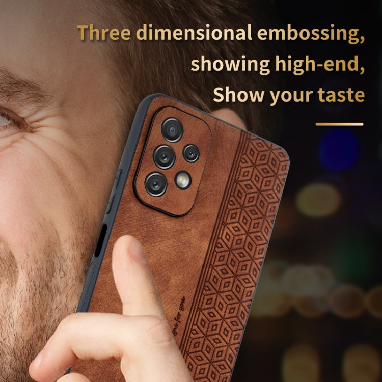 For Samsung Galaxy A13 5G / A04 AZNS 3D Embossed Skin Feel Phone Case
