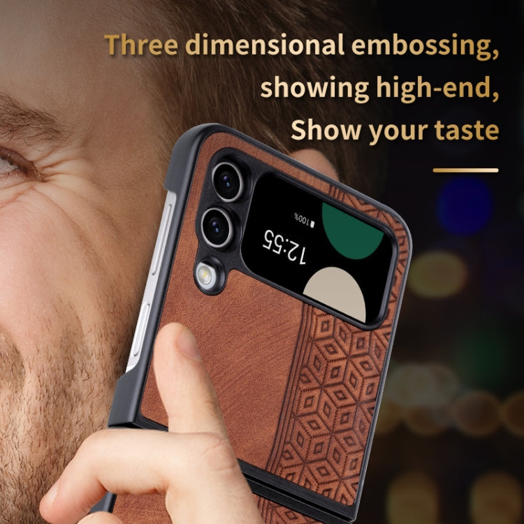 For Samsung Galaxy Z Flip4 5G AZNS 3D Embossed Skin Feel Phone Case