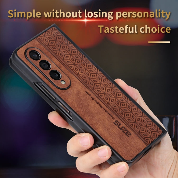 For Samsung Galaxy Z Fold4 5G AZNS 3D Embossed Skin Feel Phone Case