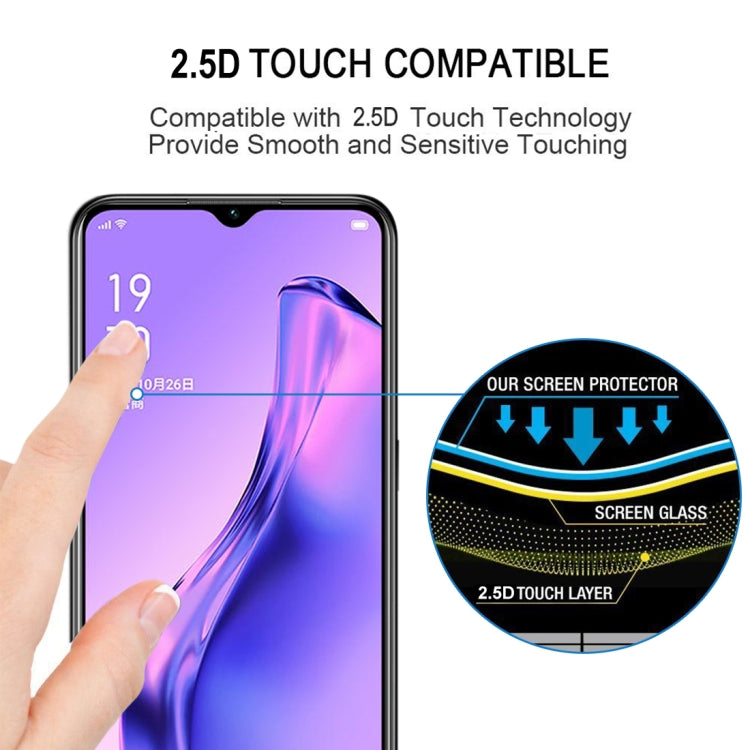 For OPPO A31 2020 9H Surface Hardness 2.5D Full Glue Full Screen Tempered Glass Film
