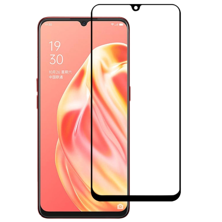 For OPPO A91 9H Surface Hardness 2.5D Full Glue Full Screen Tempered Glass Film