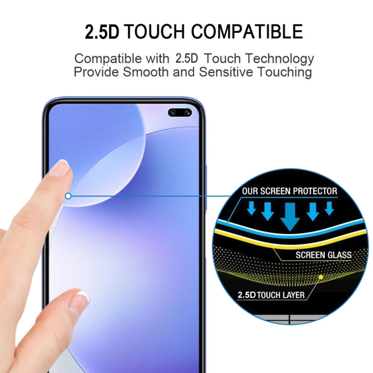 For Xiaomi Redmi K30 9H Surface Hardness 2.5D Full Glue Full Screen Tempered Glass Film