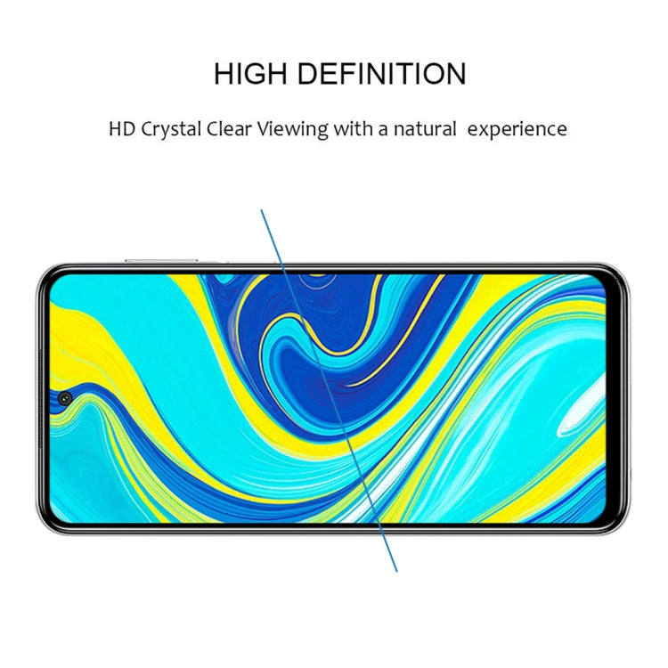 For Xiaomi Redmi Note 9 (Overseas Version) / 10X 4G 9H Surface Hardness 2.5D Full Glue Full Screen Tempered Glass Film