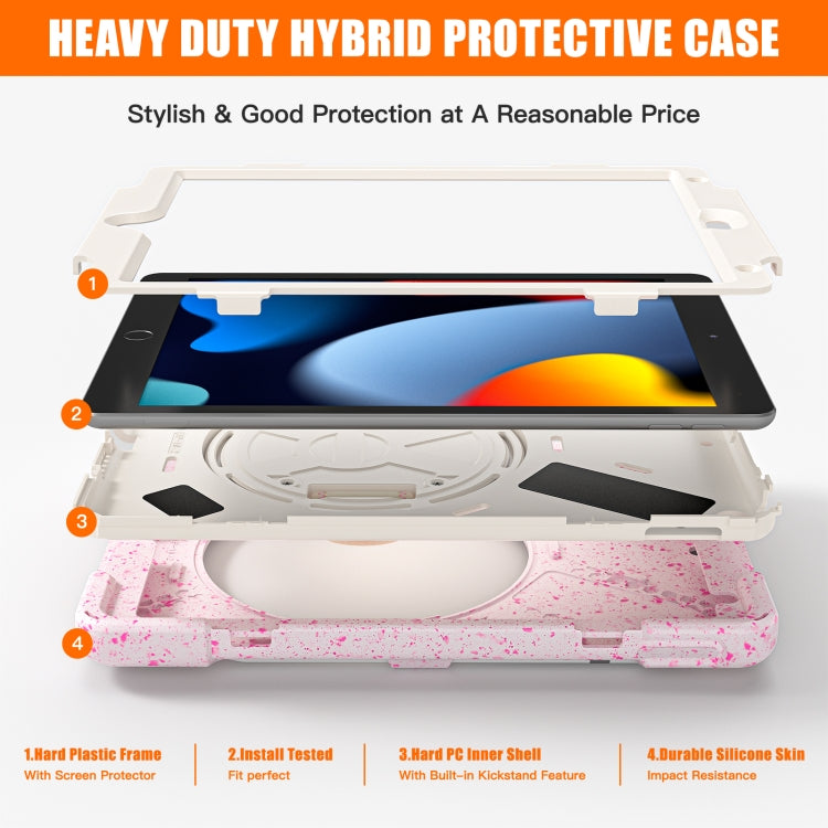 For iPad 10.2 2019 / 2020 / 2021 Silicone + PC Protective Tablet Case