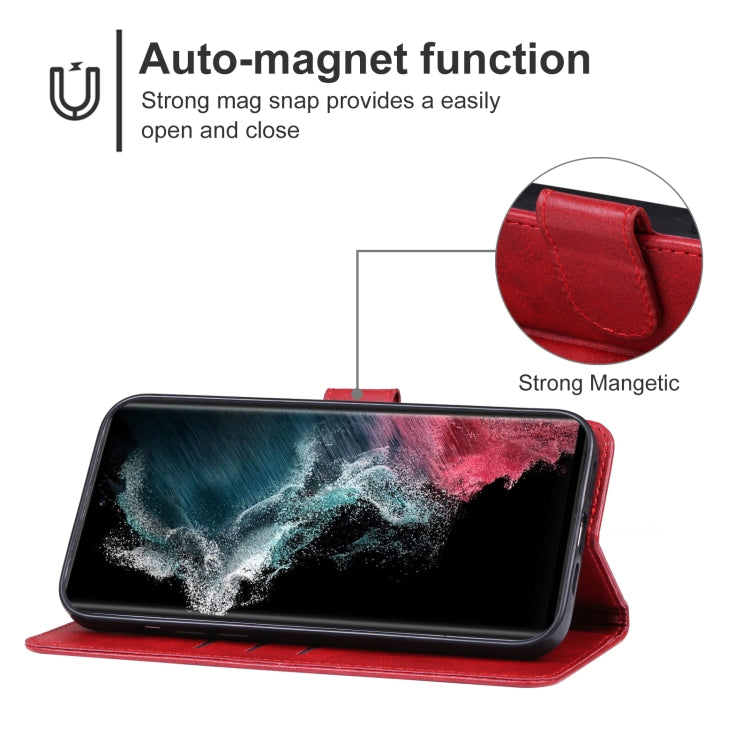 For Samsung Galaxy S23 Ultra 5G Leather Phone Case