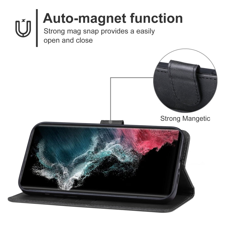 For Samsung Galaxy S23 Ultra 5G Leather Phone Case
