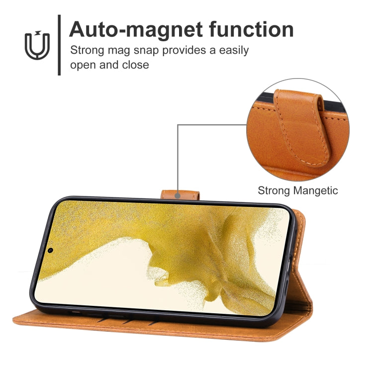For Samsung Galaxy S23+ 5G Leather Phone Case