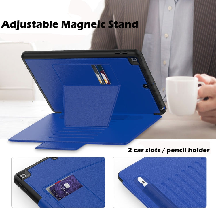 For iPad 10.2 Multifunctional Tablet PC Protective Leather Case with Bracket & Card Slots & Pen Slot & Wake-up / Sleep Function