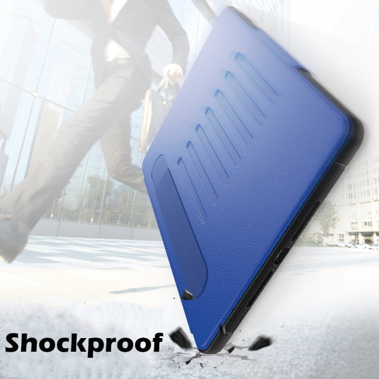 For iPad 10.2 Multifunctional Tablet PC Protective Leather Case with Bracket & Card Slots & Pen Slot & Wake-up / Sleep Function