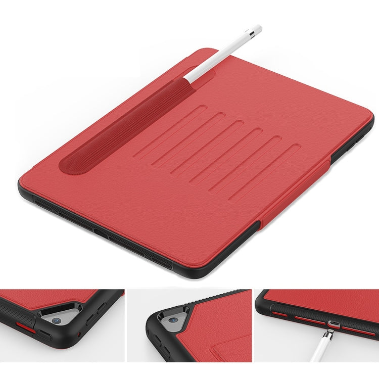 For iPad 9.7 Multifunctional Tablet PC Protective Leather Case with Bracket & Card Slots & Pen Slot & Wake-up / Sleep Function