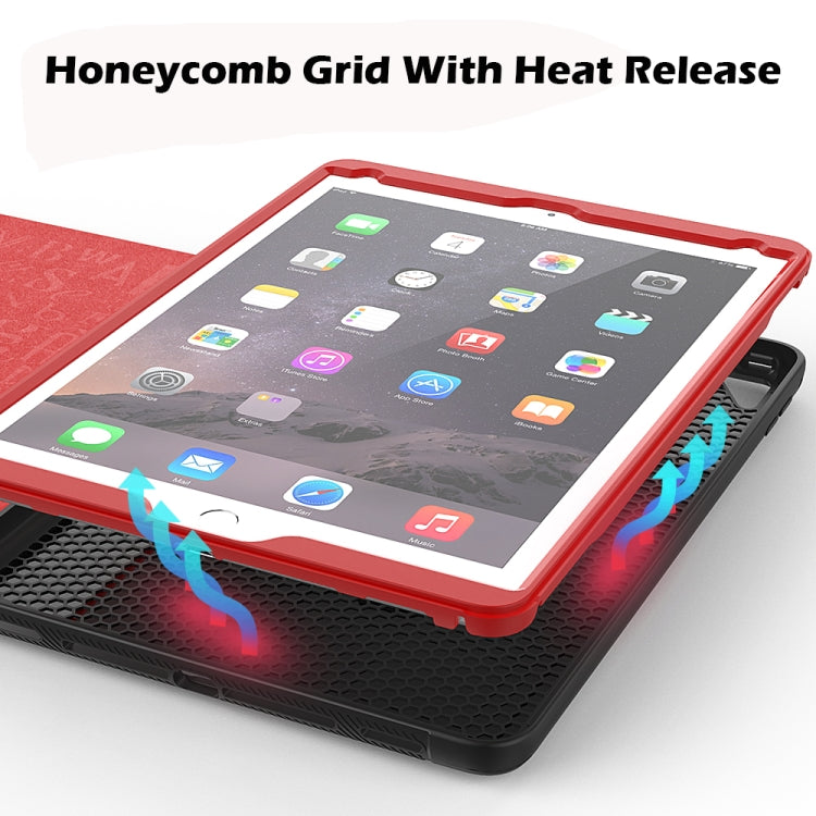For iPad 9.7 Multifunctional Tablet PC Protective Leather Case with Bracket & Card Slots & Pen Slot & Wake-up / Sleep Function