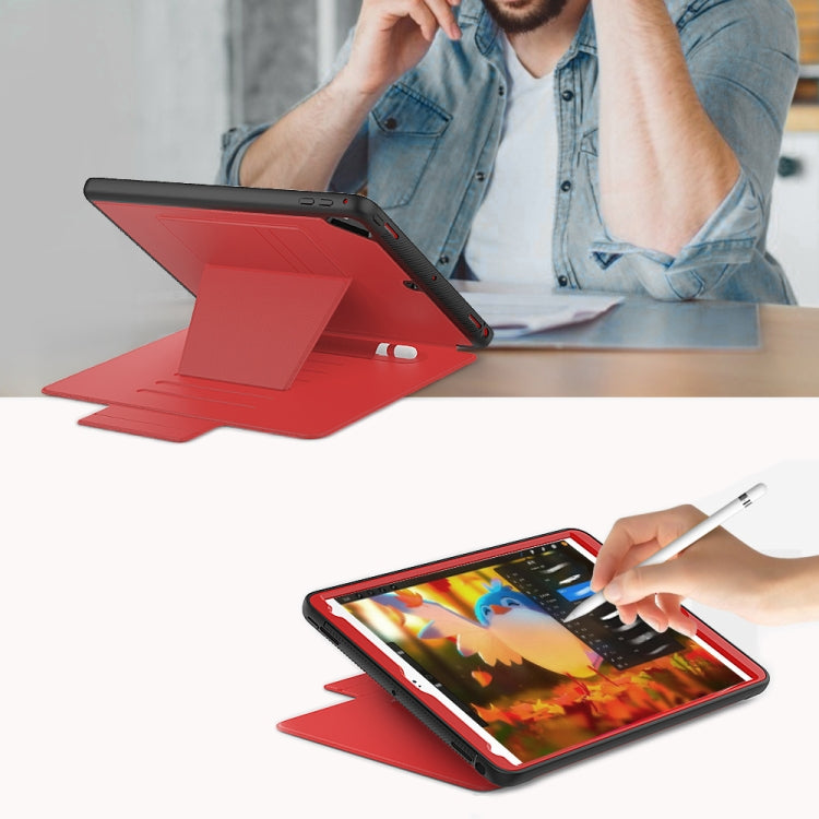 For iPad 9.7 Multifunctional Tablet PC Protective Leather Case with Bracket & Card Slots & Pen Slot & Wake-up / Sleep Function